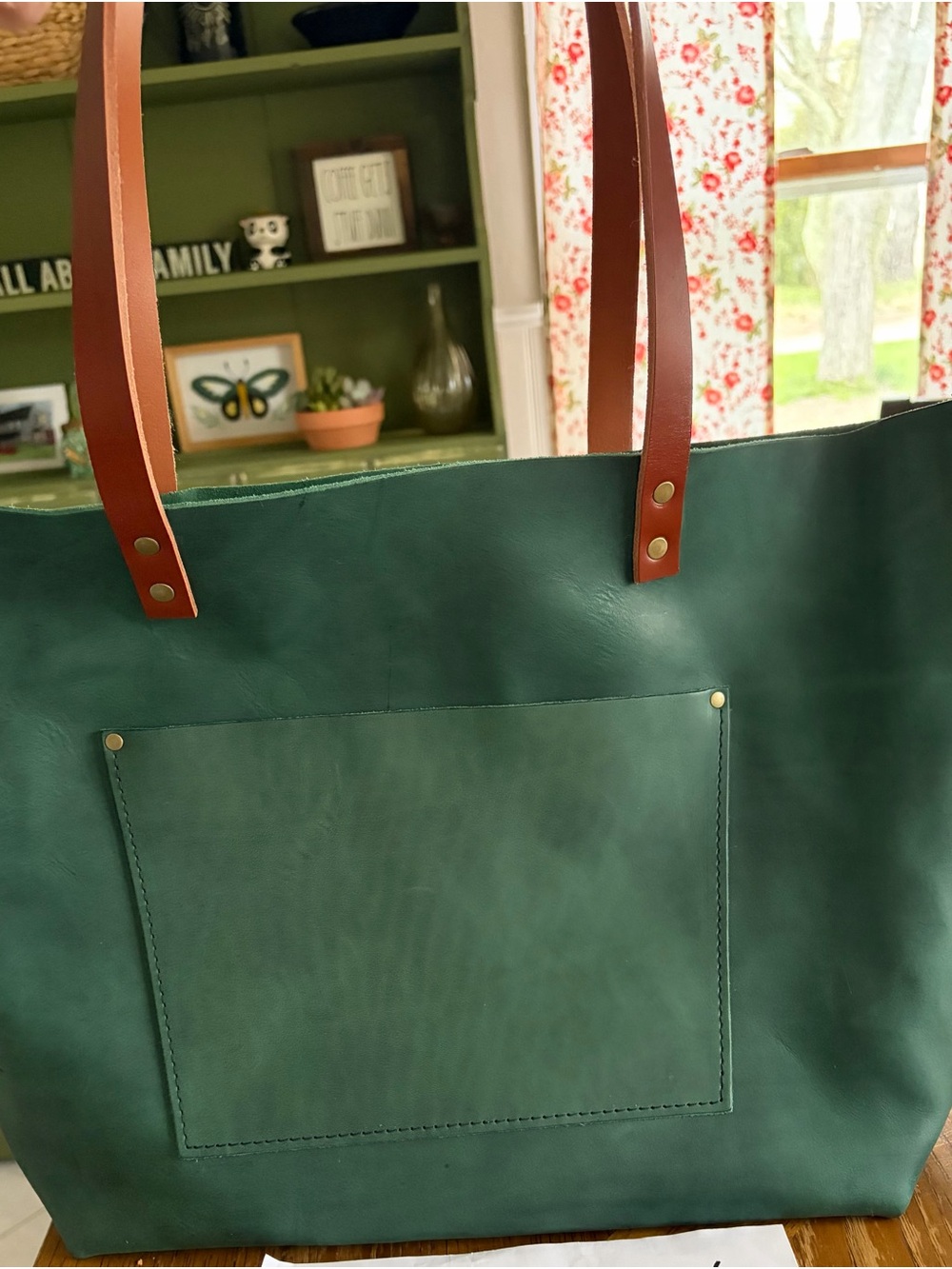 Portland leather goods Oversized tote